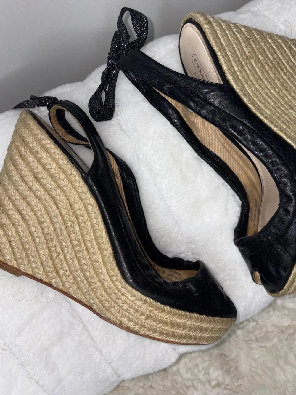 Coach slingback espadrilles